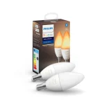 Philips Smart Λάμπες LED 5.2W για Ντουί E14 Ρυθμιζόμενο Λευκό 470lm Dimmable 2τμχ 929002294404 - Image 3