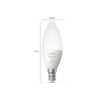 Philips Smart Λάμπες LED 5.2W για Ντουί E14 Ρυθμιζόμενο Λευκό 470lm Dimmable 2τμχ 929002294404 - Image 5