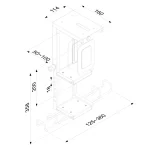 Newstar CPU-D075BLACK/LK Βάση Δαπέδου Πύργου Υπολογιστή CPU-D075BLACK - Image 4