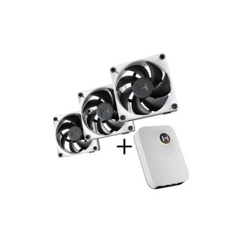 HYTE FP12 + Nexus Portal NP50 Case Fan 120mm (3000rpm / 105.8cfm) Χωρίς Led Φωτισμό 3τμχ FAN-HYTE-FP12-BW-3NP