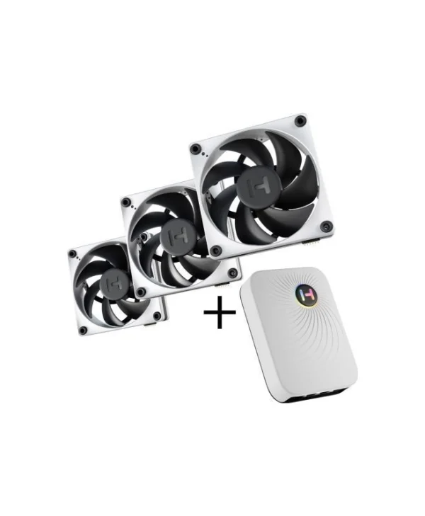 HYTE FP12 + Nexus Portal NP50 Case Fan 120mm (3000rpm / 105.8cfm) Χωρίς Led Φωτισμό 3τμχ FAN-HYTE-FP12-BW-3NP