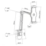 Techly Βάση Tablet Τοίχου έως 12.9" σε Μαύρο χρώμα ICA-TBL-2802 - Image 4