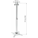 Techly Βάση Projector Οροφής ICA-PM-104MW με Μέγιστο Φορτίο 15kg Ασημί - Image 3