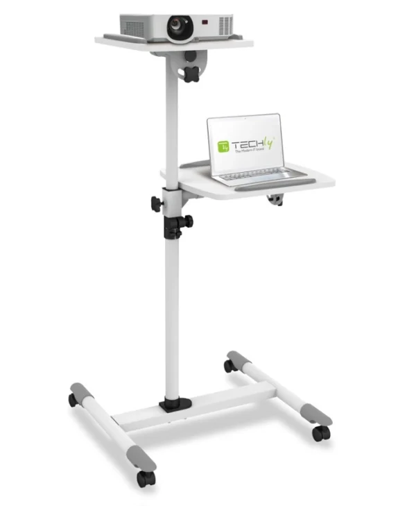 Techly Βάση Projector Δαπέδου ICA-TB TPM-6 με Μέγιστο Φορτίο 10kg Λευκή ICA-TB-TPM-6