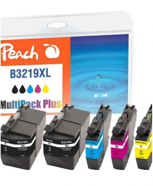 Peach Πακέτο Συμβατών Μελανιών Εκτυπωτή InkJet Brother LC-3219XL 1500 Σελίδων 15ml Πολλαπλό (Color) PI500-232