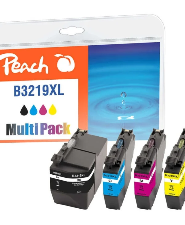 Peach Πακέτο Συμβατών Μελανιών Εκτυπωτή InkJet Brother 3219XL 1500 Σελίδων 62ml Μαύρο 1τμχ PI500-231