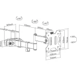 Techly ICA-LCD 110BK Βάση Τηλεόρασης Τοίχου με Βραχίονα έως 32" και 8kg ICA-LCD-110BK - Image 5