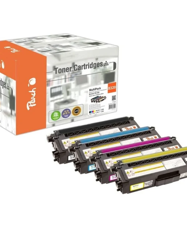 Peach Συμβατό Toner για Laser Εκτυπωτή Brother TN-320 2500 Σελίδων Πολύχρωμο PT783