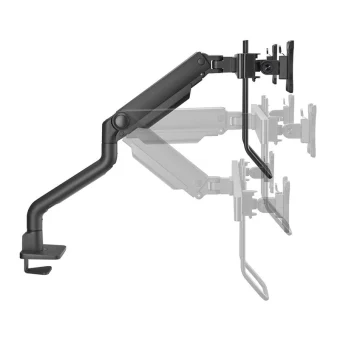 Neomounts DS75S-950BL2 Επιτραπέζια Βάση για 2 Οθόνες έως 27" με Βραχίονα