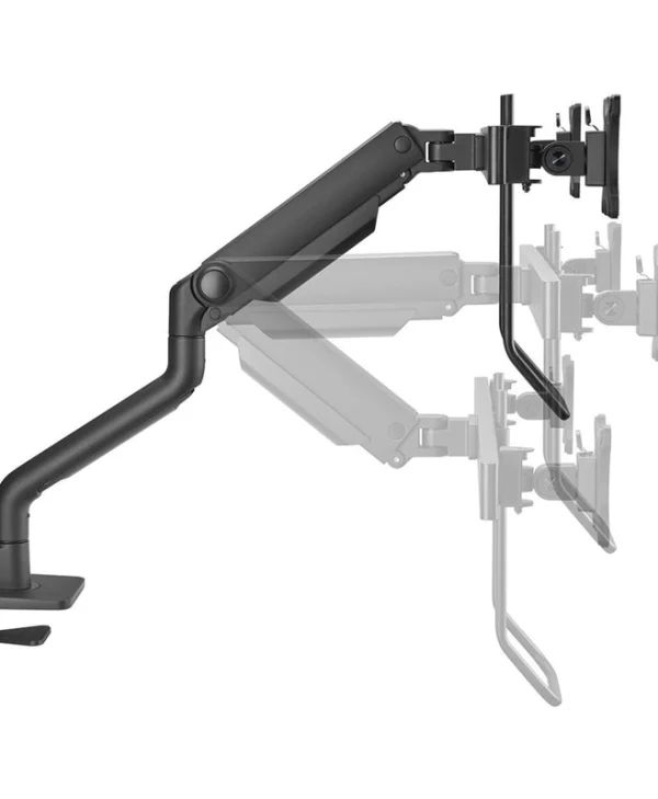 Neomounts DS75S-950BL2 Επιτραπέζια Βάση για 2 Οθόνες έως 27" με Βραχίονα