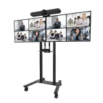 Neomounts ADM-875BL2 Βάση Τηλεόρασης Δαπέδου έως 65" και 100kg Μαύρο - Image 4