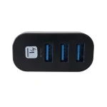 Techly Hub 3 Θυρών USB 3.0 με σύνδεση USB-A Γκρι IUSB3-HUB3-ROTB - Image 2
