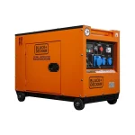 Black & Decker Αθόρυβη Γεννήτρια Πετρελαίου με Ηλεκτρική Μίζα, Ρόδες και Μέγιστη Ισχύ 7.5kVA BXGND6300E - Image 2