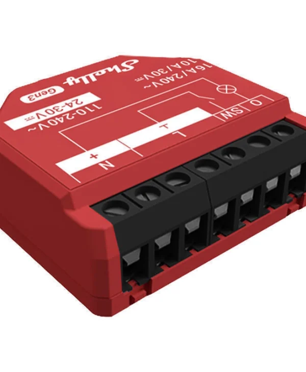 Shelly 1pm Gen3 Smart Switch 1 Καναλιού Wi-Fi, Bluetooth & RF 16A (με Ουδέτερο) SHELLY_1PM_GEN3