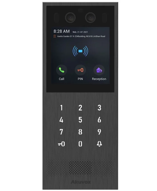 Akuvox Σετ Θυροτηλεόρασης Μαύρο X912S