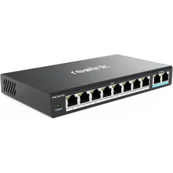 Reolink RLA-PS1 Unmanaged L2 PoE+ Switch με 8 Θύρες Gigabit (1Gbps) Ethernet