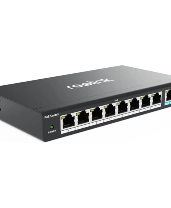 Reolink RLA-PS1 Unmanaged L2 PoE+ Switch με 8 Θύρες Gigabit (1Gbps) Ethernet