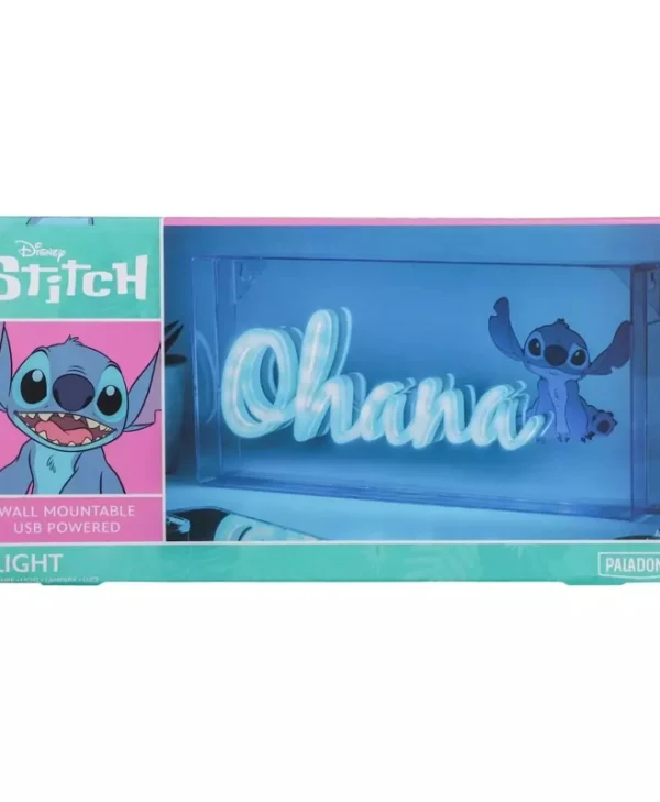 Paladone Led Παιδικό Φωτιστικό Γραφείου Neon Stitch Ohana Μπλε 30.5x15.5cm PP12800LS