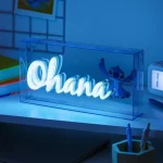 Paladone Led Παιδικό Φωτιστικό Γραφείου Neon Stitch Ohana Μπλε 30.5x15.5cm PP12800LS - Image 7