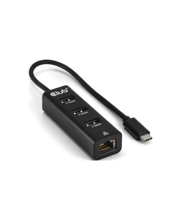 Club3D Hub 3 Θυρών USB 2.0 με σύνδεση USB-C / Ethernet CSV-1549