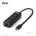 Club3D Hub 3 Θυρών USB 2.0 με σύνδεση USB-C / Ethernet CSV-1549 - Image 3