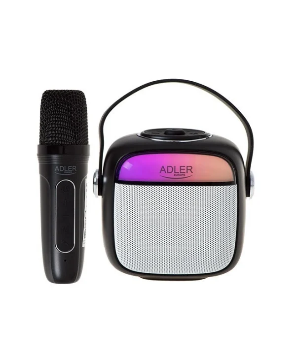 Adler Ηχείο Karaoke με Ασύρματο Μικρόφωνο και Εφέ Φωτισμού AD 1199 AD 1199b Μαύρο
