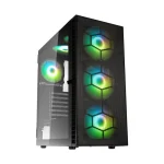 Kolink Observatory HF Plus Mesh ARGB Gaming Midi Tower Κουτί Υπολογιστή με Πλαϊνό Παράθυρο Μαύρο PGW-CH-KOL-130