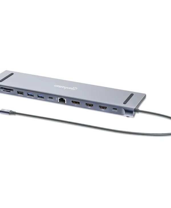 Manhattan USB-C Docking Station με HDMI/DisplayPort 4K PD Ethernet (190305)