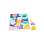 Ξύλινο Παιδικό Puzzle Σφηνώματα Διάστημα για 3+ Ετών 41pcs Mattel HXY42 - Image 4