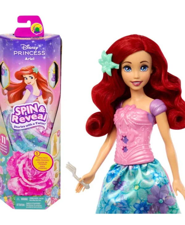 Disney Spin & Reveal Ariel Κούκλα για 3+ Ετών 12.7εκ. 1250808