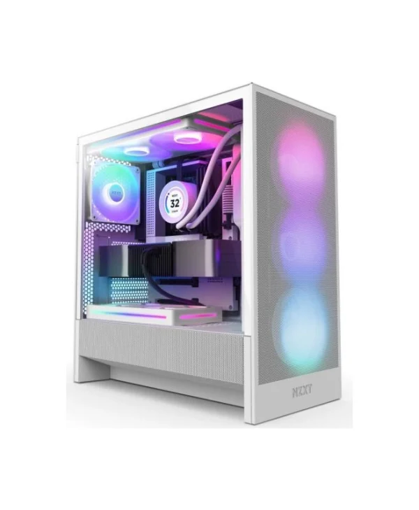 NZXT H5 Flow RGB Gaming Midi Tower Κουτί Υπολογιστή Λευκό CC-H52FW-R1