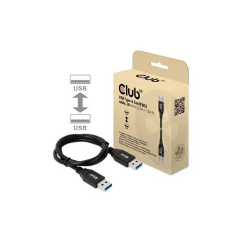 Club-3d Cable Usb-a 3.1 Gen 2 Male To Male 0.5 M Black Cac-1409 CAC-1409
