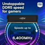 Crucial Pro DDR5 32GB RAM με 2x16GB Modules και Ταχύτητα 6400 για Desktop CP2K16G64C38U5B - Image 5
