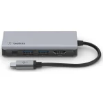 Belkin Connect USB-C Docking Station με HDMI 4K PD Γκρι AVC006BTSGY - Image 4
