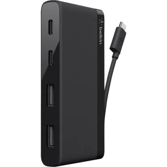 Belkin Hub 4 Θυρών USB 3.1 με σύνδεση USB-C F4U090BTBLK