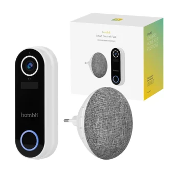 Hombli Ασύρματο Κουδούνι Πόρτας Συμβατό με Alexa Μαύρο HBDP-0100