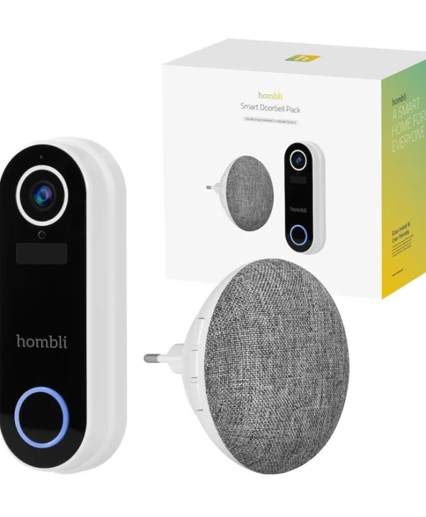 Hombli Ασύρματο Κουδούνι Πόρτας Συμβατό με Alexa Μαύρο HBDP-0100