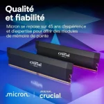 Crucial Pro DDR5 32GB RAM με 2x16GB Modules και Ταχύτητα 6400 για Desktop CP2K16G64C38U5W - Image 8
