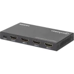 Manhattan 4k60hz 3-port Hdmi Switch Switching Between Three Hdmi Inputs To One Hdmi Output 3x1 18g Ir Remote Control 208222