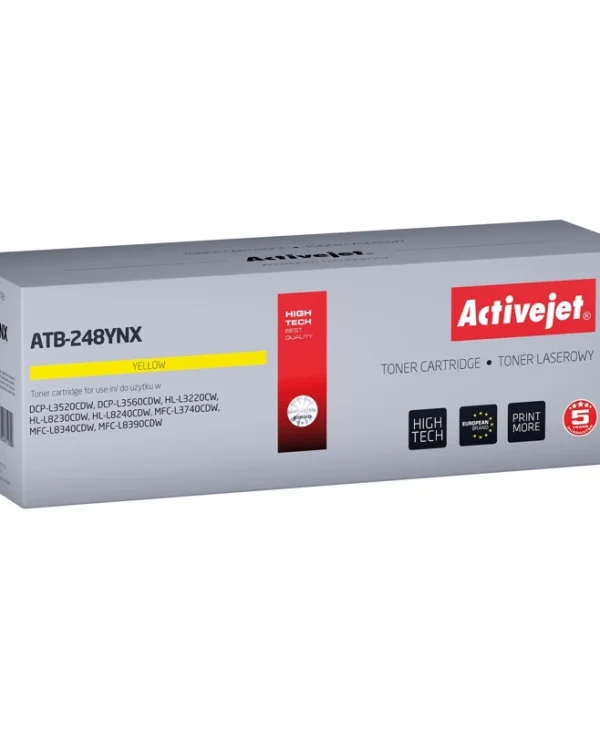 Active Jet Συμβατό Toner για Laser Εκτυπωτή Brother TN248XLY 2300 Σελίδων Κίτρινο High Yield ATB-248YNX