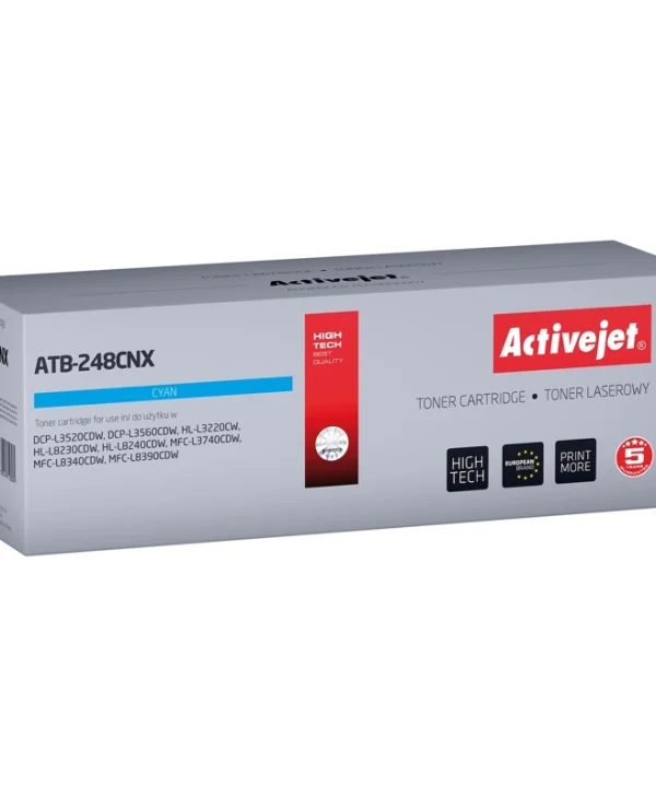Active Jet Συμβατό Toner για Laser Εκτυπωτή Brother TN248XLC 2300 Σελίδων Μαύρο ATB-248CNX