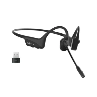 Shokz OpenComm2 UC Ασύρματα Bone Conduction Multimedia Ακουστικά με μικρόφωνο και σύνδεση Bluetooth C120-AC-BK-EU-000