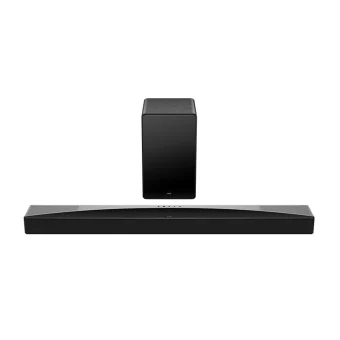 TCL Soundbar 5.1.2 Bluetooth, HDMI και Wi-Fi με Ασύρματο Subwoofer και Τηλεχειριστήριο Μαύρο Q75HE