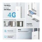 TP-LINK TL-MR100 Outdoor v1 Ασύρματο 4G Router TL-MR100-OUTDOOR - Image 8