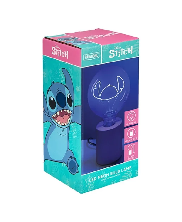 PCMerch Παιδικό Διακοσμητικό Φωτιστικό Neon Bulb Stitch Διάφανο 18x13x18εκ. PP14064LSEU
