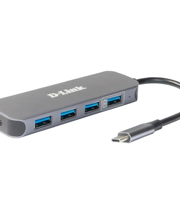 D-Link Hub 5 Θυρών USB 3.0 με σύνδεση USB-A Ασημί DUB-2340