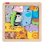 Ξύλινο Παιδικό Puzzle Ζωάκια 12pcs Fisher Price JFG10 - Image 2