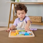 Ξύλινο Παιδικό Puzzle Ζωάκια 12pcs Fisher Price JFG10 - Image 4