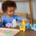 Ξύλινο Παιδικό Puzzle Ζωάκια 12pcs Fisher Price JFG10 - Image 6