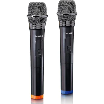 Lenco Μικρόφωνο Karaoke Ασύρματο MCW-020BK Set of 2 MCW-020BK Μαύρο